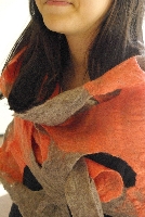 13aw-S11 : CHECK WOOL WIDE SHAWL